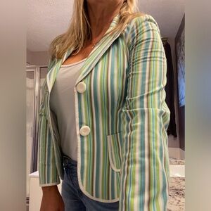 Stylish blazer in ocean themed colors